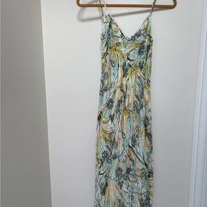 Elegant Multicolor Spaghetti Strap Dress